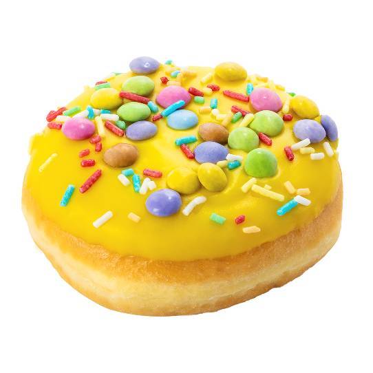 Donut made with Smarties