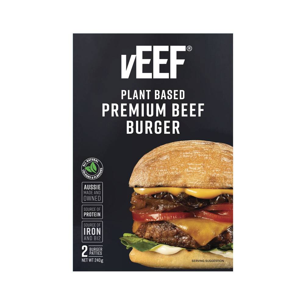 Veef Plant Based Premium Beef Burger 240g
