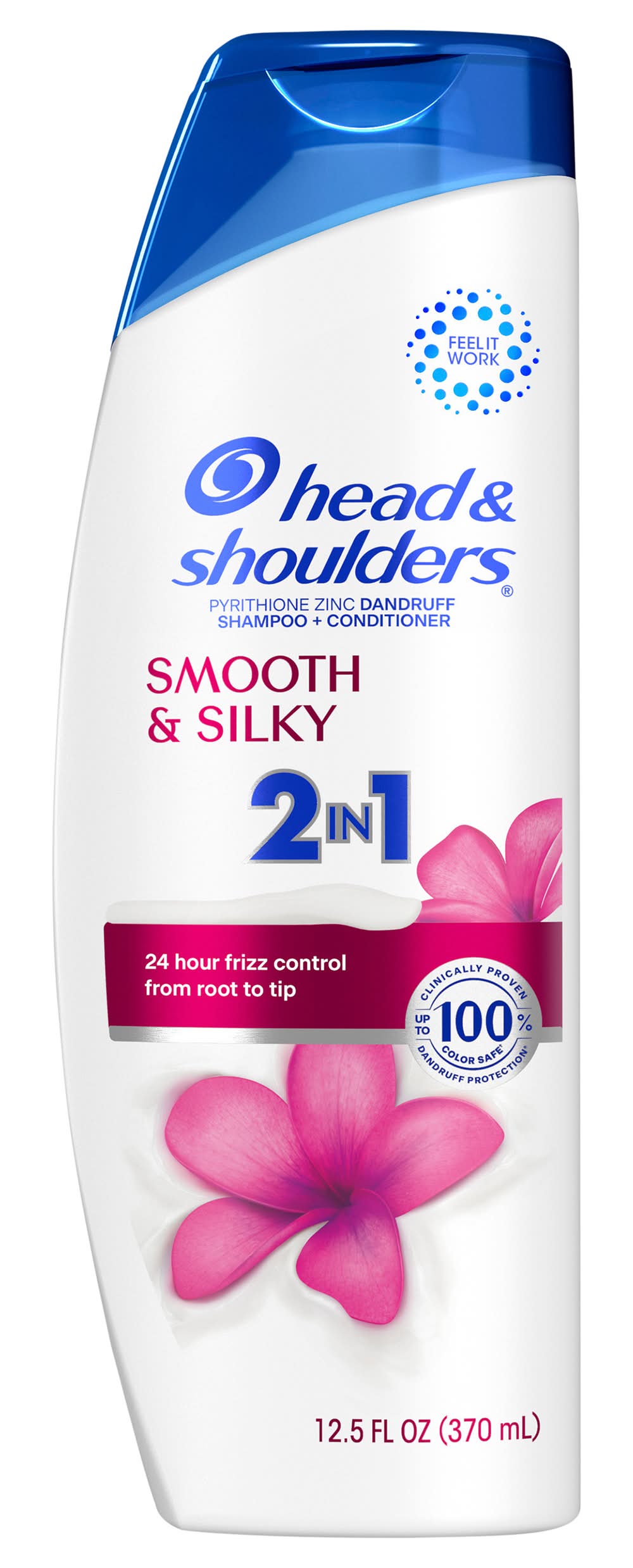 Head & Shoulders Smooth & Silky 2 in 1 Dandruff Shampoo and Conditioner (12.5 fl oz)
