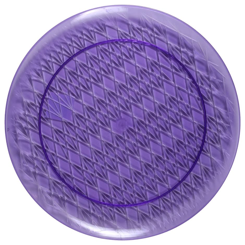 Caterer's Corner Round Purple Tray, 14-in.