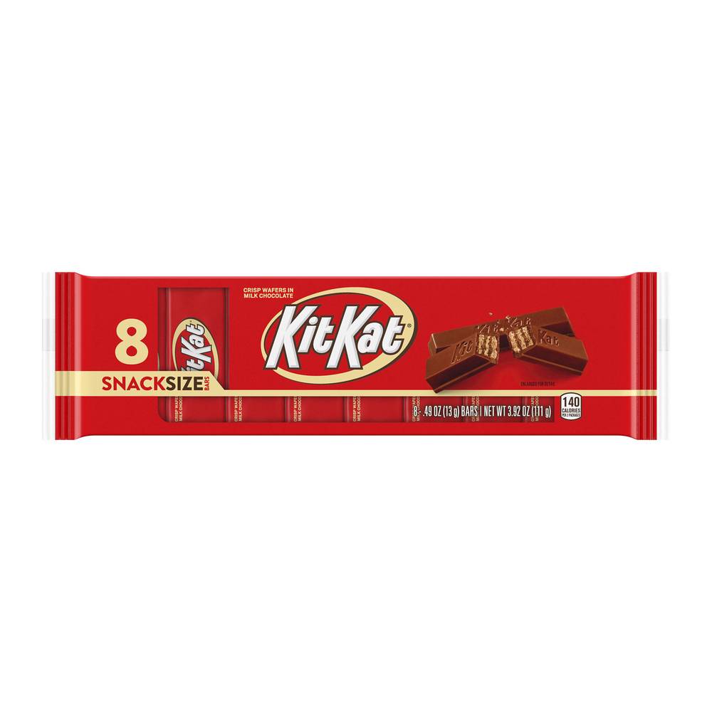 KitKat Snack Size Wafer Candy Individually Wrapped (8 ct) (milk chocolate )