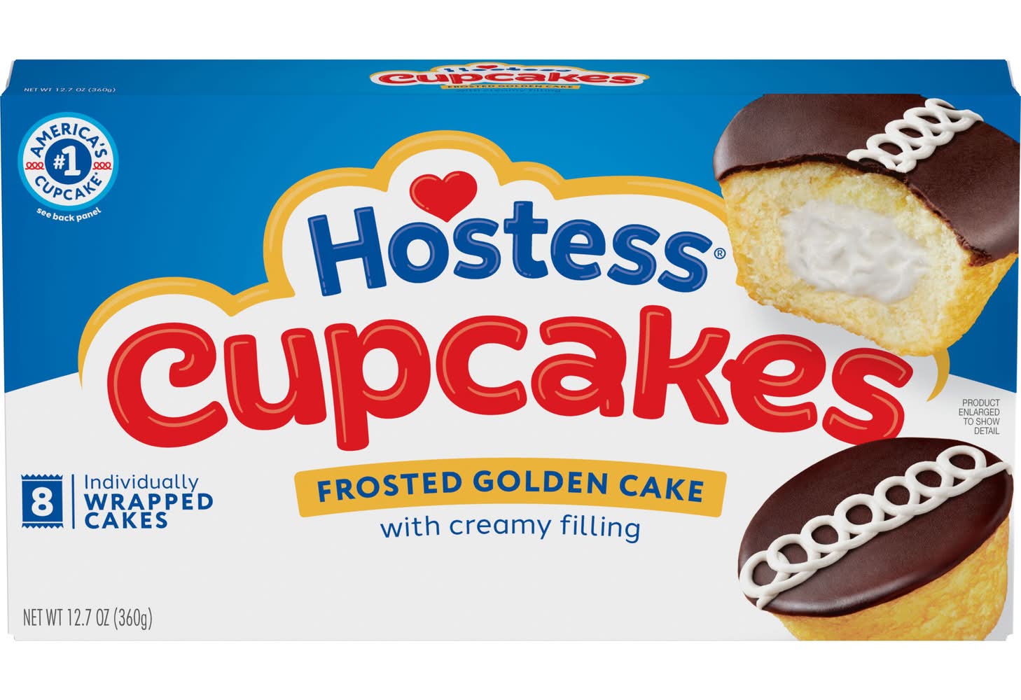 Hostess Cupcakes, Frosted Golden Cake (12.7 oz, 8 ct)