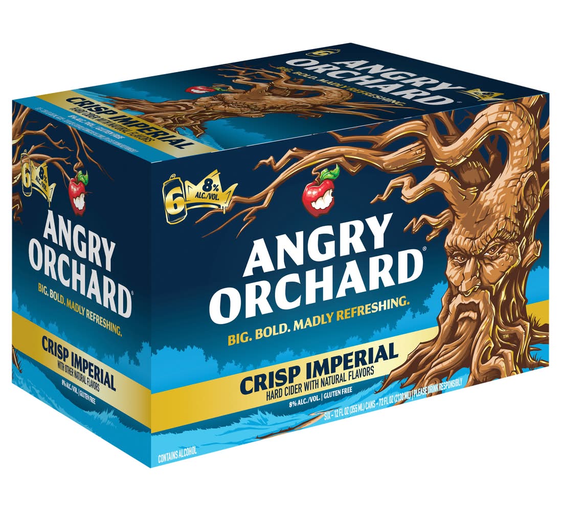 Angry Orchard Crisp Imperial Hard Cider (6 x 12 fl oz) | Postmates