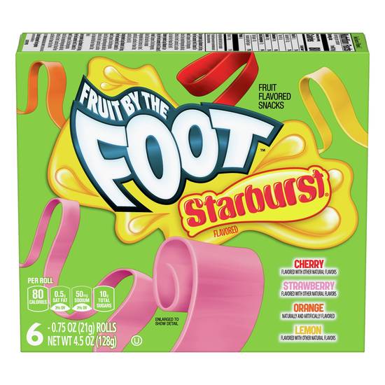 Fruit By the Foot Starbust Flavored Snacks (6 x 0.8 oz)