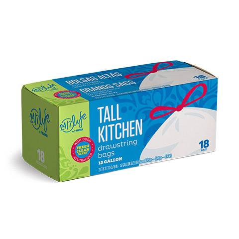 24/7 Life Kitchen Trash Bags 13 gal. 18ct