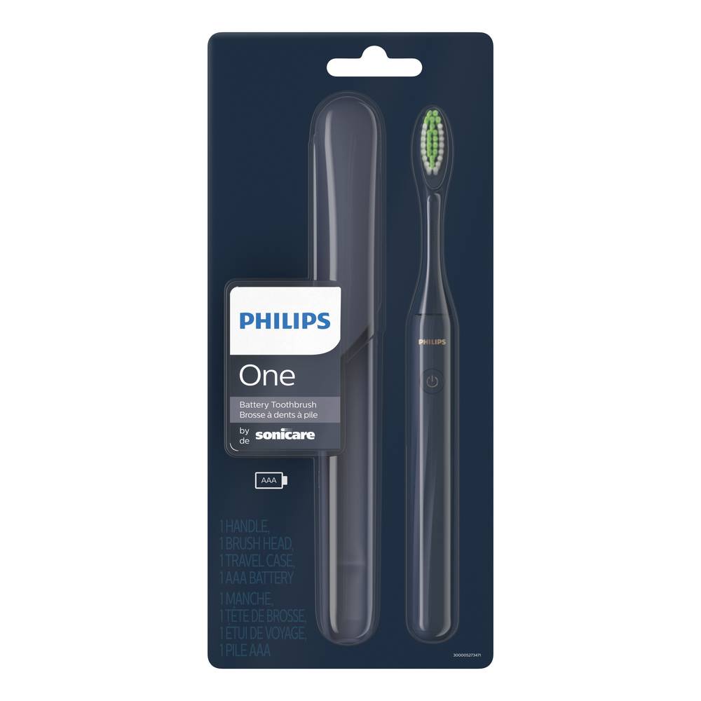 Philips One by Sonicare Battery Toothbrush, Navy, 1 CT