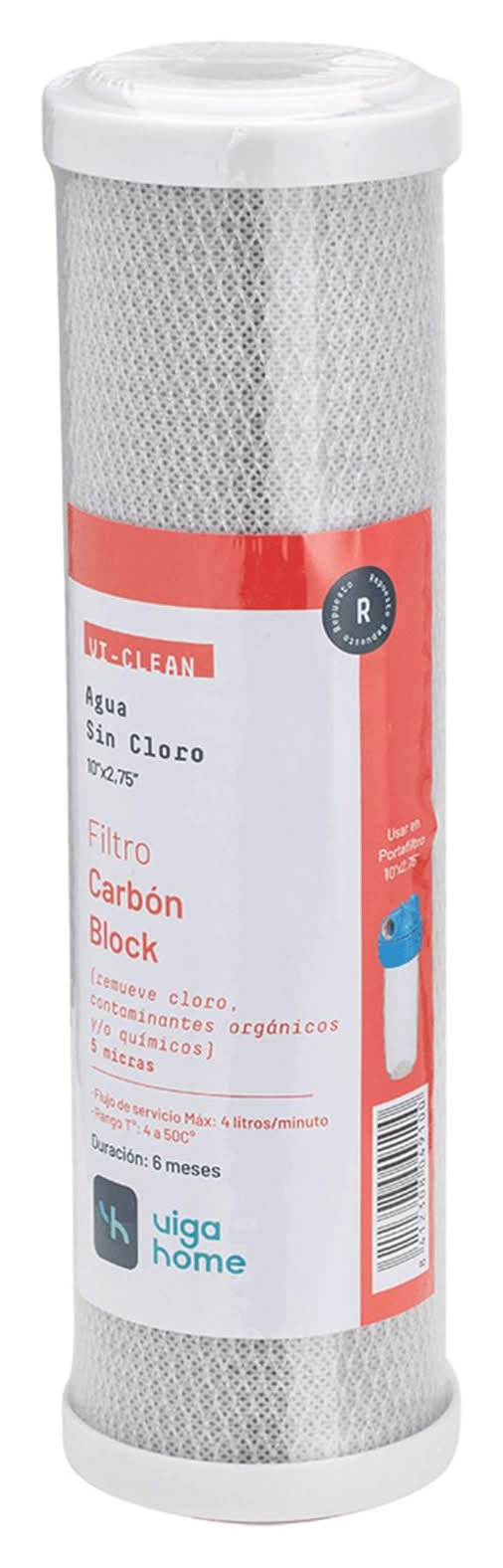 Vigahome · Filtro de carbón - 10" x 2.75''