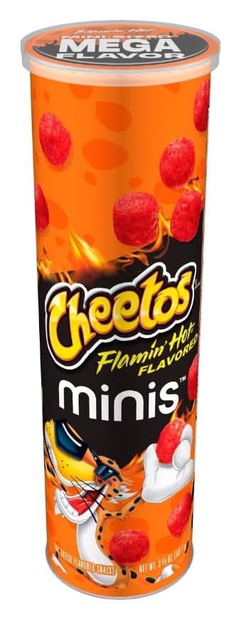 Cheetos Minis Canisters Snacks, Cheddar (3.62 oz)