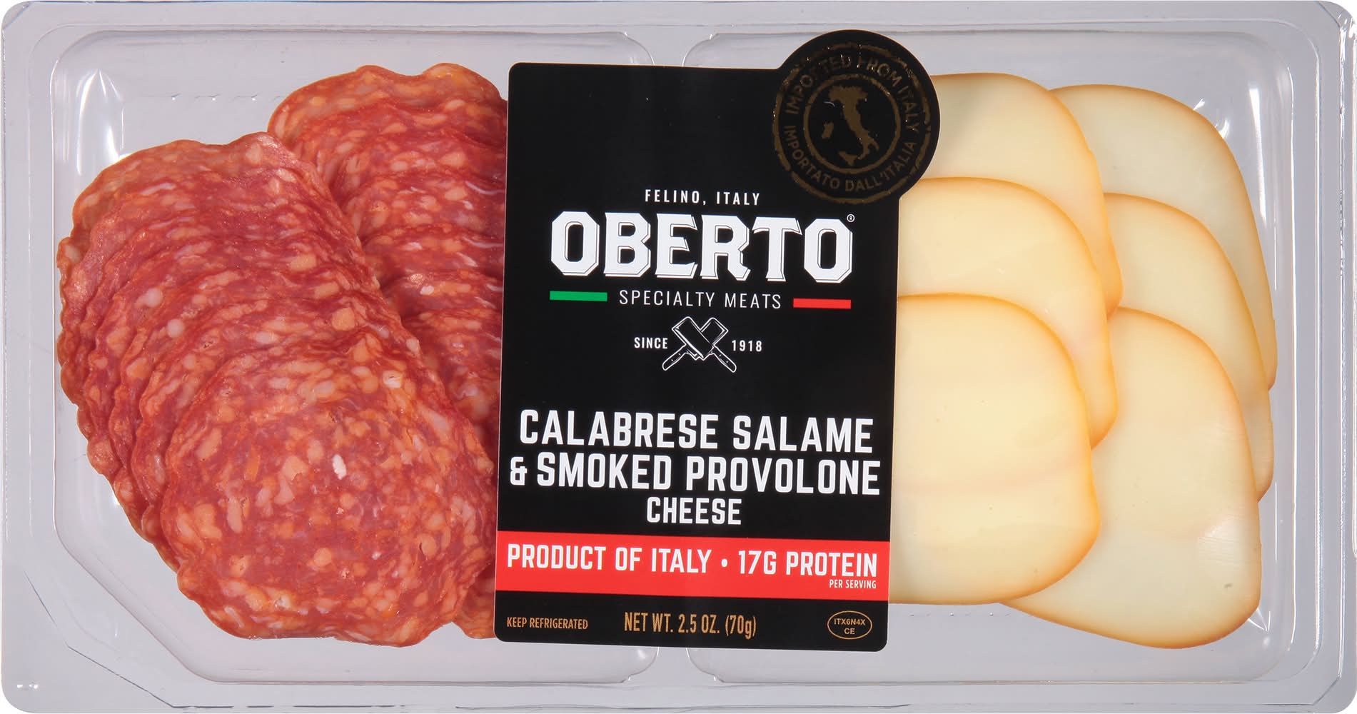 Oberto Calabrese Salame & Smoked Provolone (2.5 oz)