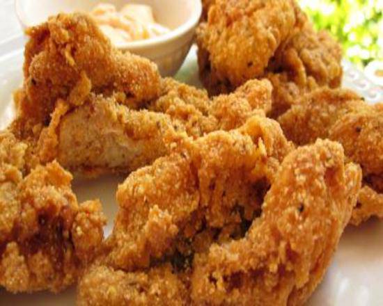 Half-Pan of Catfish Nuggets (With Box of Fries)