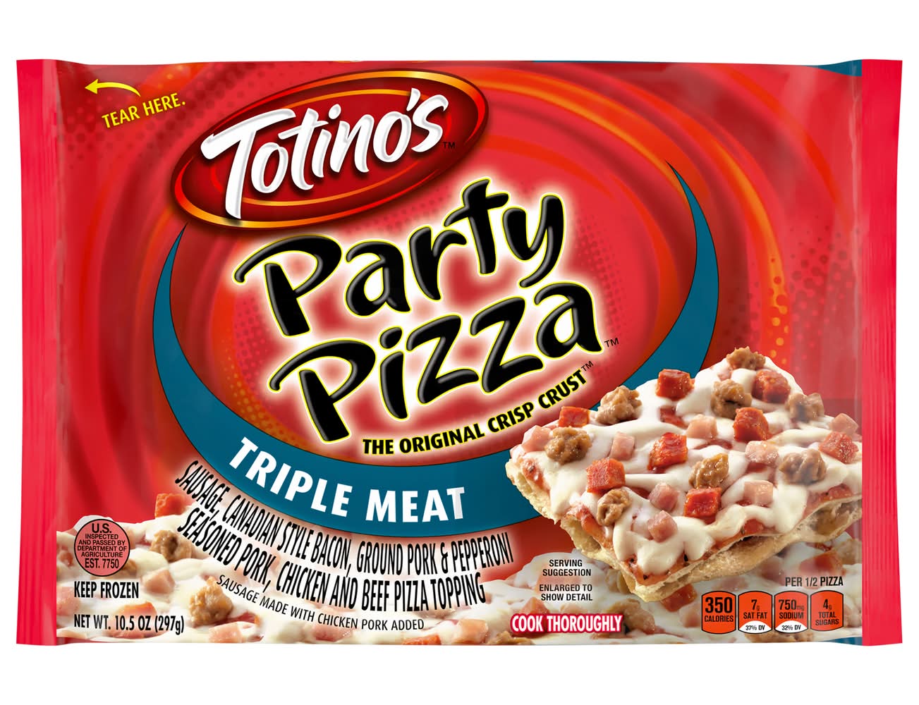 Totino's Triple Meat Party Pizza (10.5 oz)