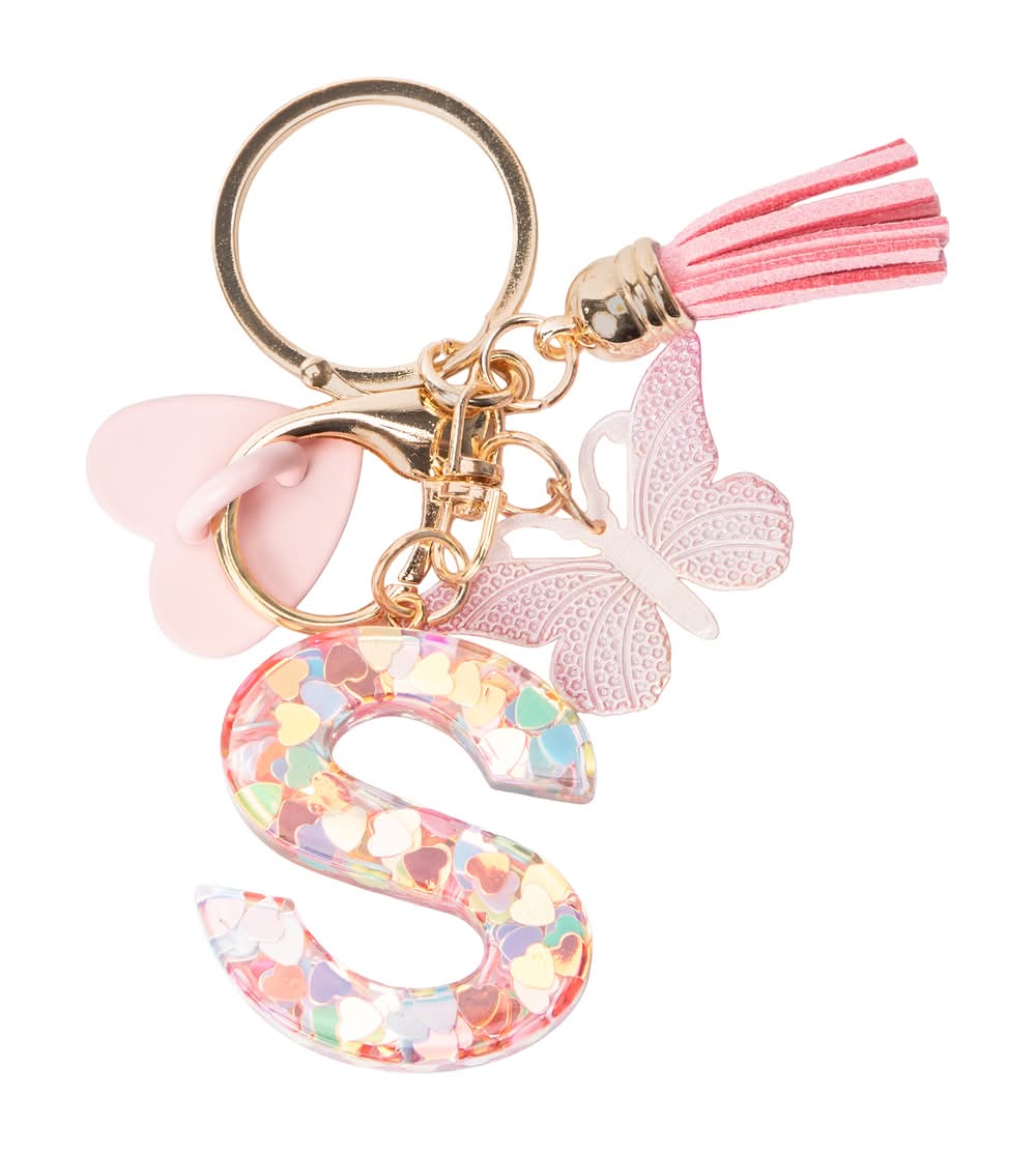 Alphabet Tumbler Adhesive Heart With Charms S