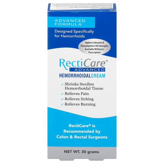 Recticare Advanced Hemorrhoidal Cream