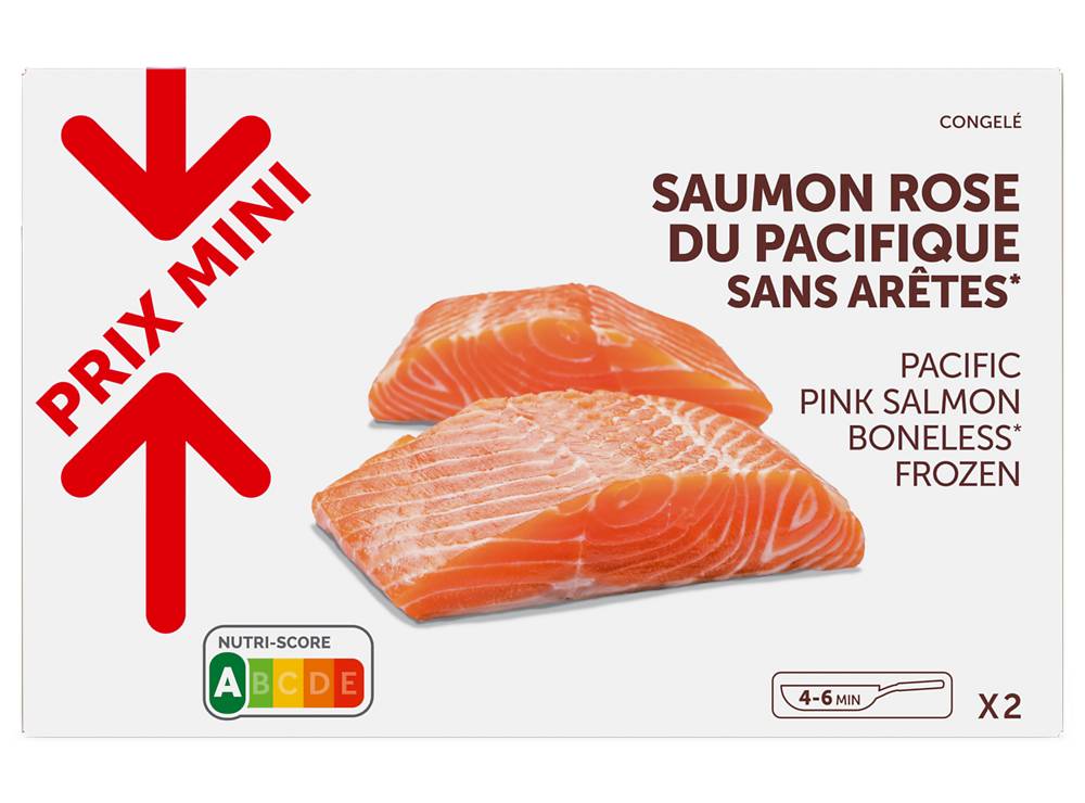 Prix Mini - Portions de saumon rose du pacifique (250g)