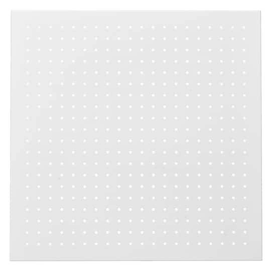 22" X 22" White Metal Pegboard By Simply Tidy