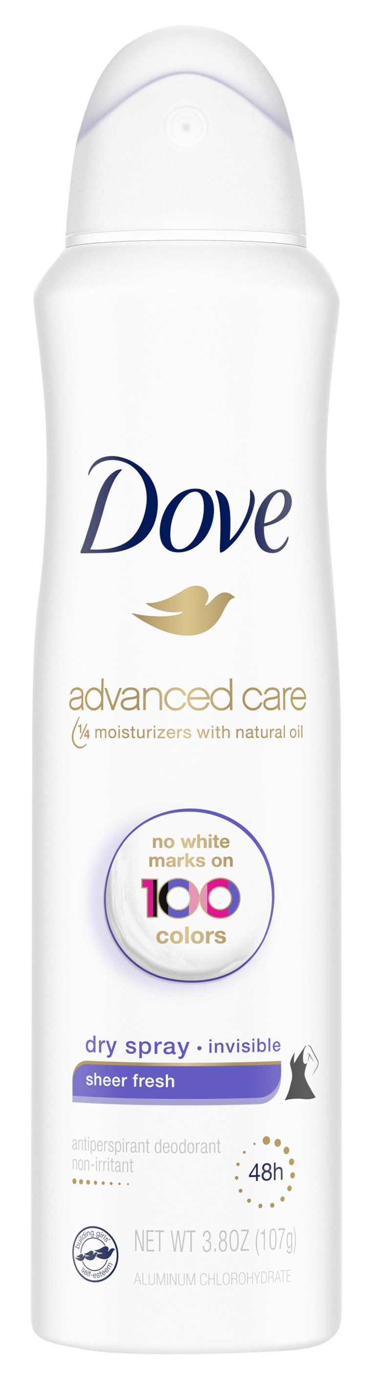 Dove Advanced Care Dry Spray Invisible Antiperspirant Deodorant, Sheer Fresh (3.8 oz)