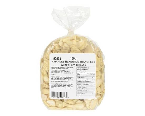 Amandes blanches tranchées (3 units) - Sliced white almonds (150 g)