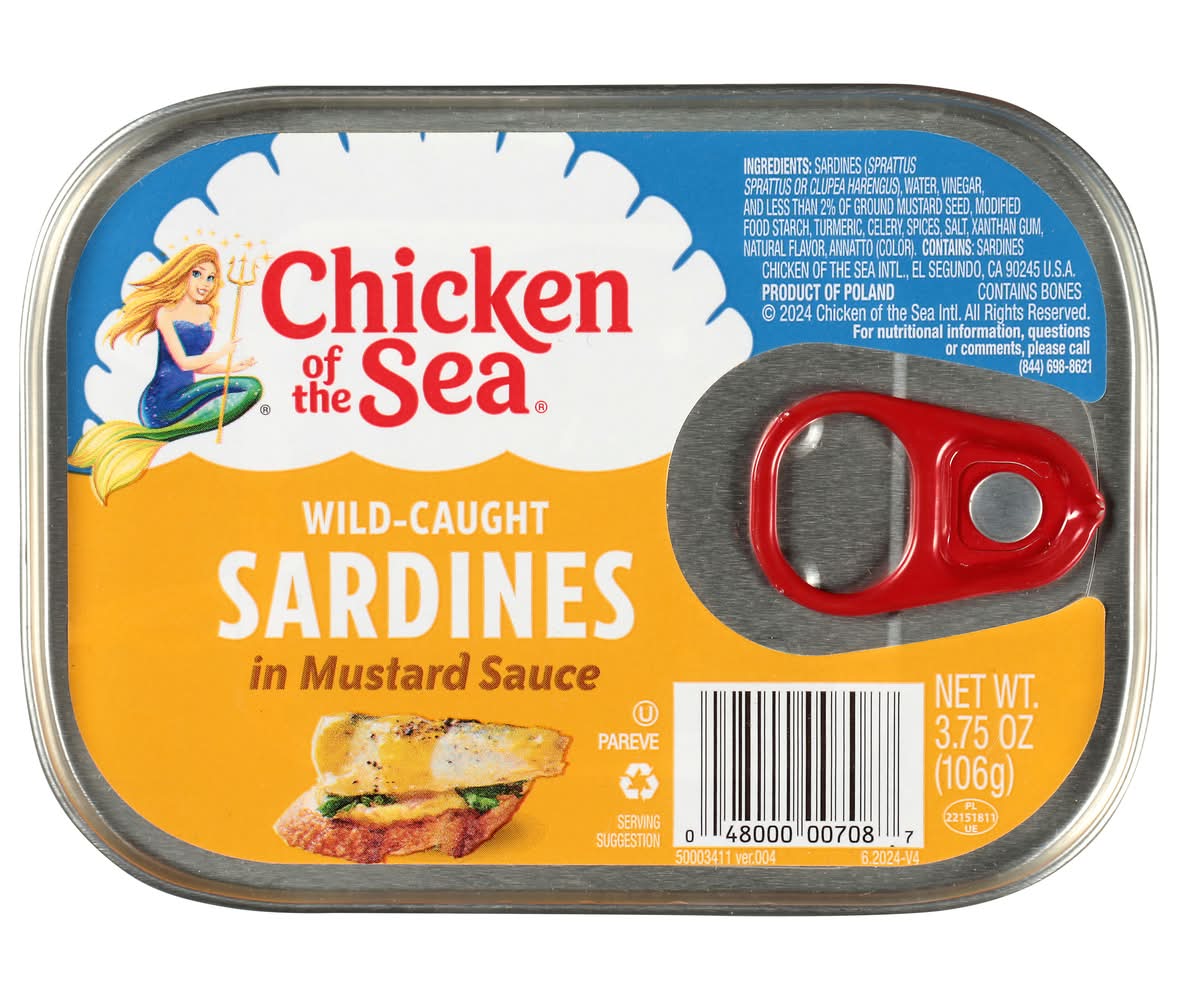 Chicken of the Sea Wild Caught Sardines in Mustard Sauce (3.75 oz)