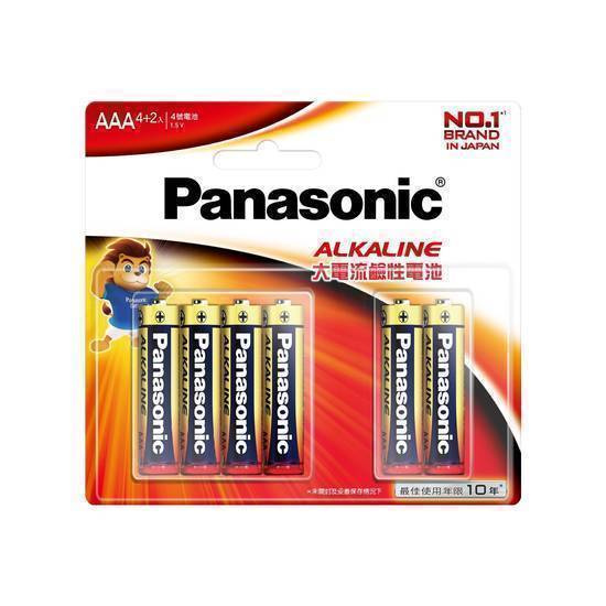 Panasonic鹼性電池4號4＋2#4717431116342