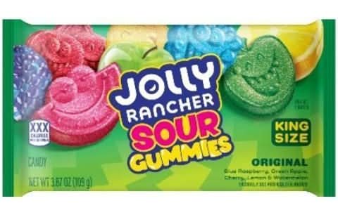 Jolly Rancher Sour Gummies, Assorted, King (3.87 oz)