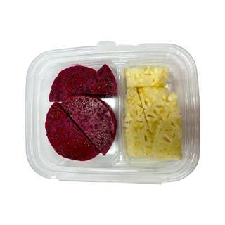 二品水果切盤-紅火龍果/鳳梨(400g/盒)