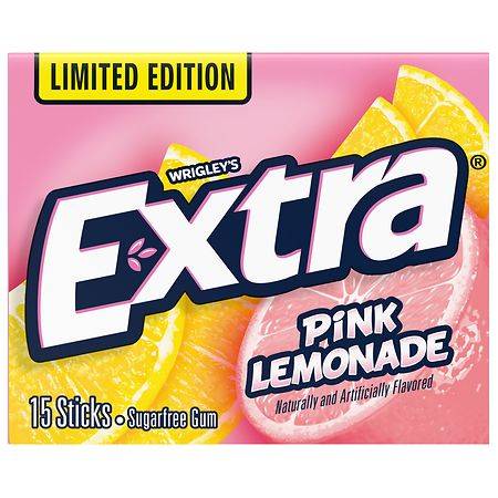 Extra Pink Lemonade Chewing Gum (15x 5oz counts)
