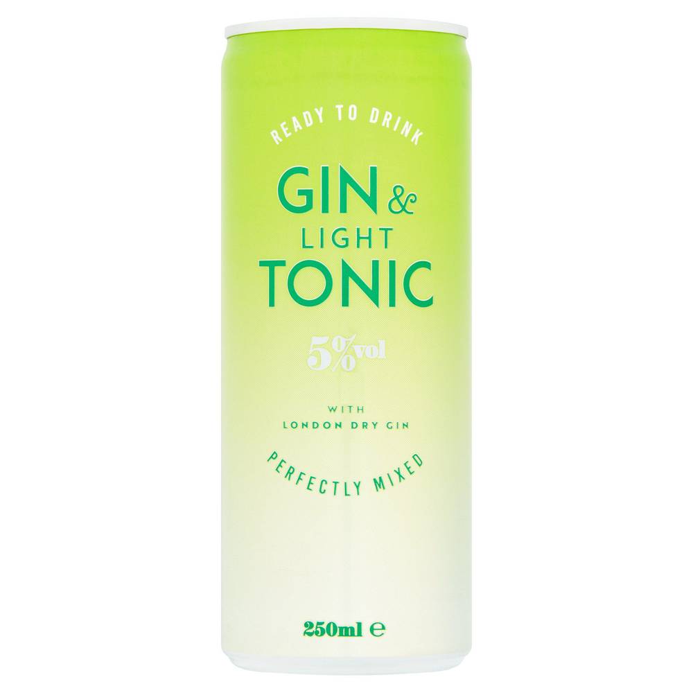 Sainsbury's Gin & Diet Tonic 250ml