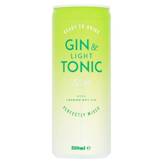 Sainsbury's Gin & Diet Tonic 250ml