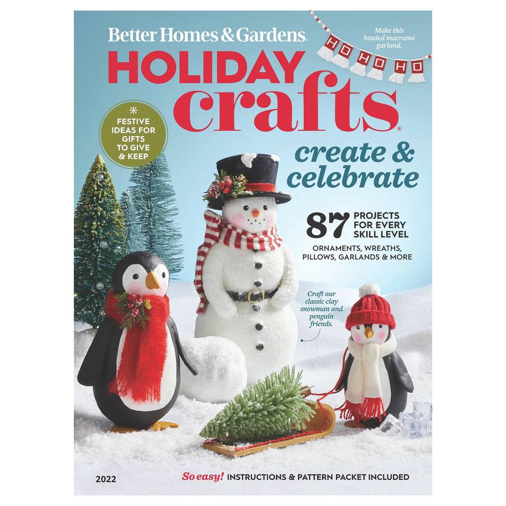 Better Homes & Gardens 2022 Holiday Crafts Magazine