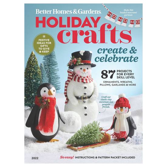 Better Homes & Gardens 2022 Holiday Crafts Magazine