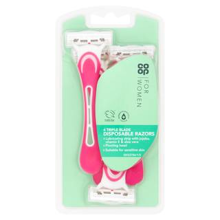 Co-op For Women 4 Triple Blade Disposable Razors