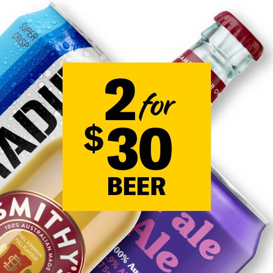 Any 2 Beers for $30