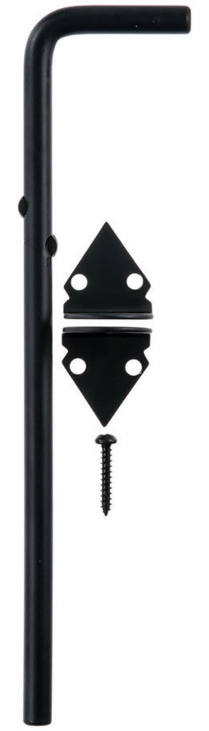 ACE 12 In. L Black Zinc Cane Bolt 1 Pk