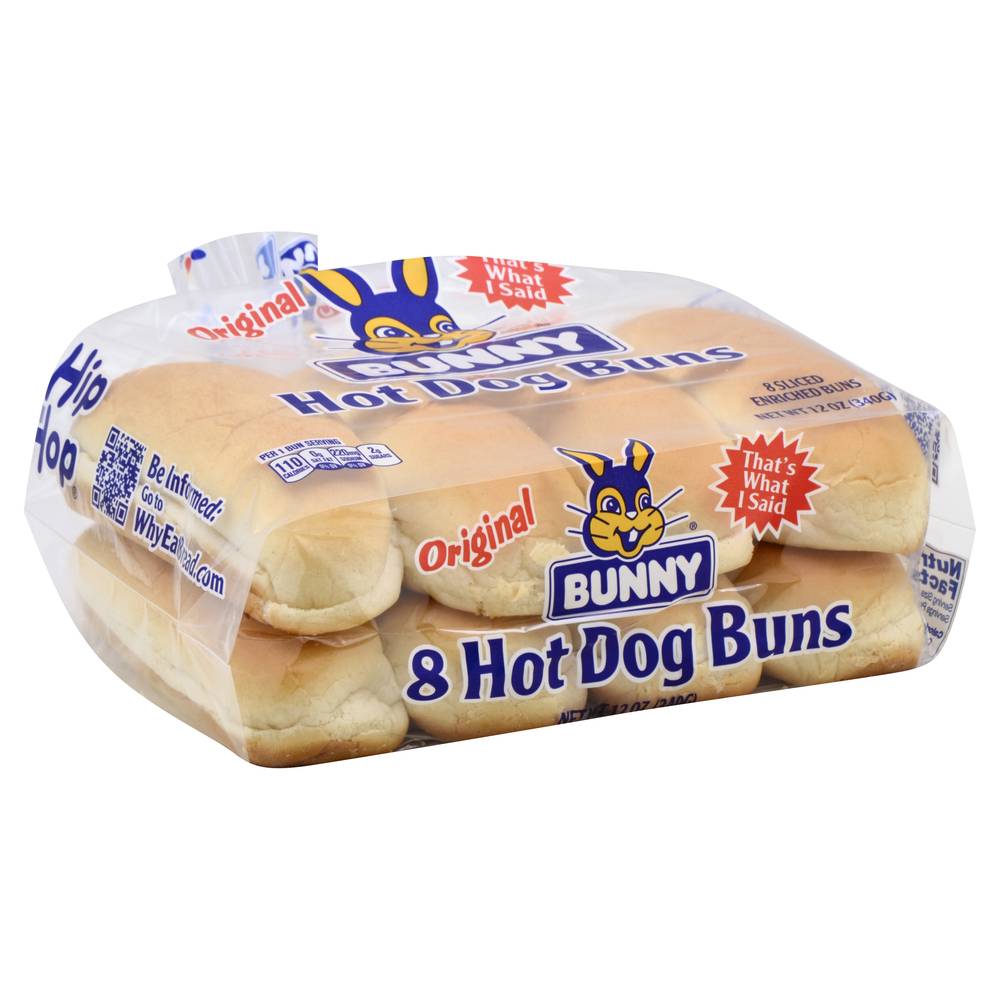 Bunny Hot Dog Buns (8 ct)