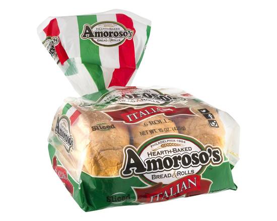 Amoroso's · Sliced Italian Rolls (15 oz)