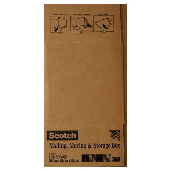 Scotch 8"h X 8"w X 8"d Brown Mailing Box