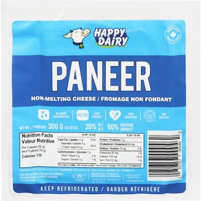 Happy Dairy Non Melting Cheese Paneer (300 g)