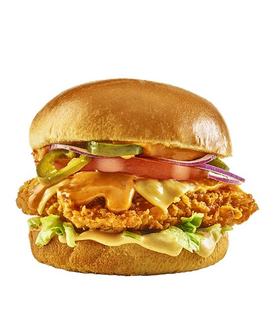 Spicy Mexican Chicken Burger