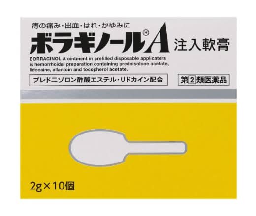 指定第2類医薬品 ボラギノールＡ注入軟膏２ｇ×１０個