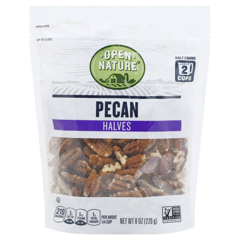 Open Nature Pecan Halves (8 oz)