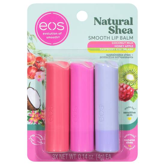 Eos Natural Shea Smooth Splash Lip Balm (3 ct) (assorted)