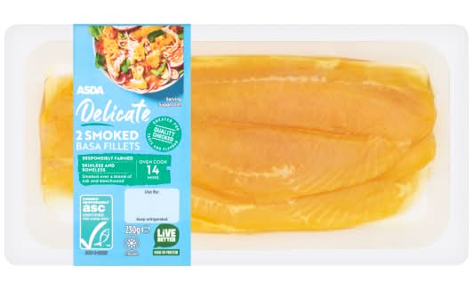 ASDA Delicate Smoked Basa Fillets (230g)