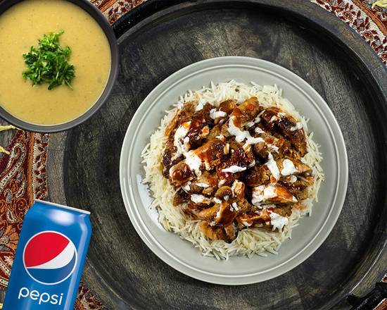 Pita Box Chicken Shawarma-Rice Combo