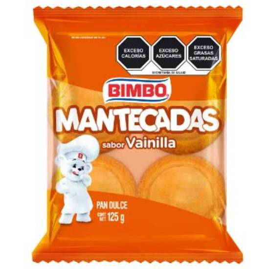 Bimbo mantecadas sabor vainilla (bolsa 125 g)