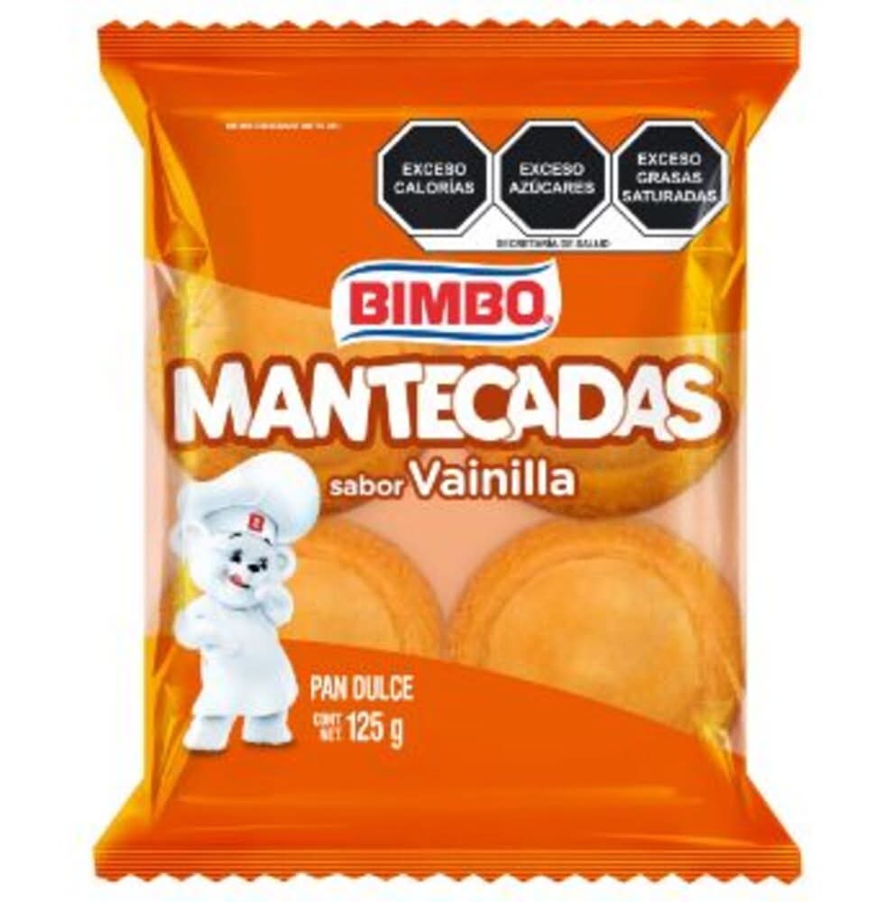 Bimbo · Mantecadas pan dulce, vainilla (4 un)
