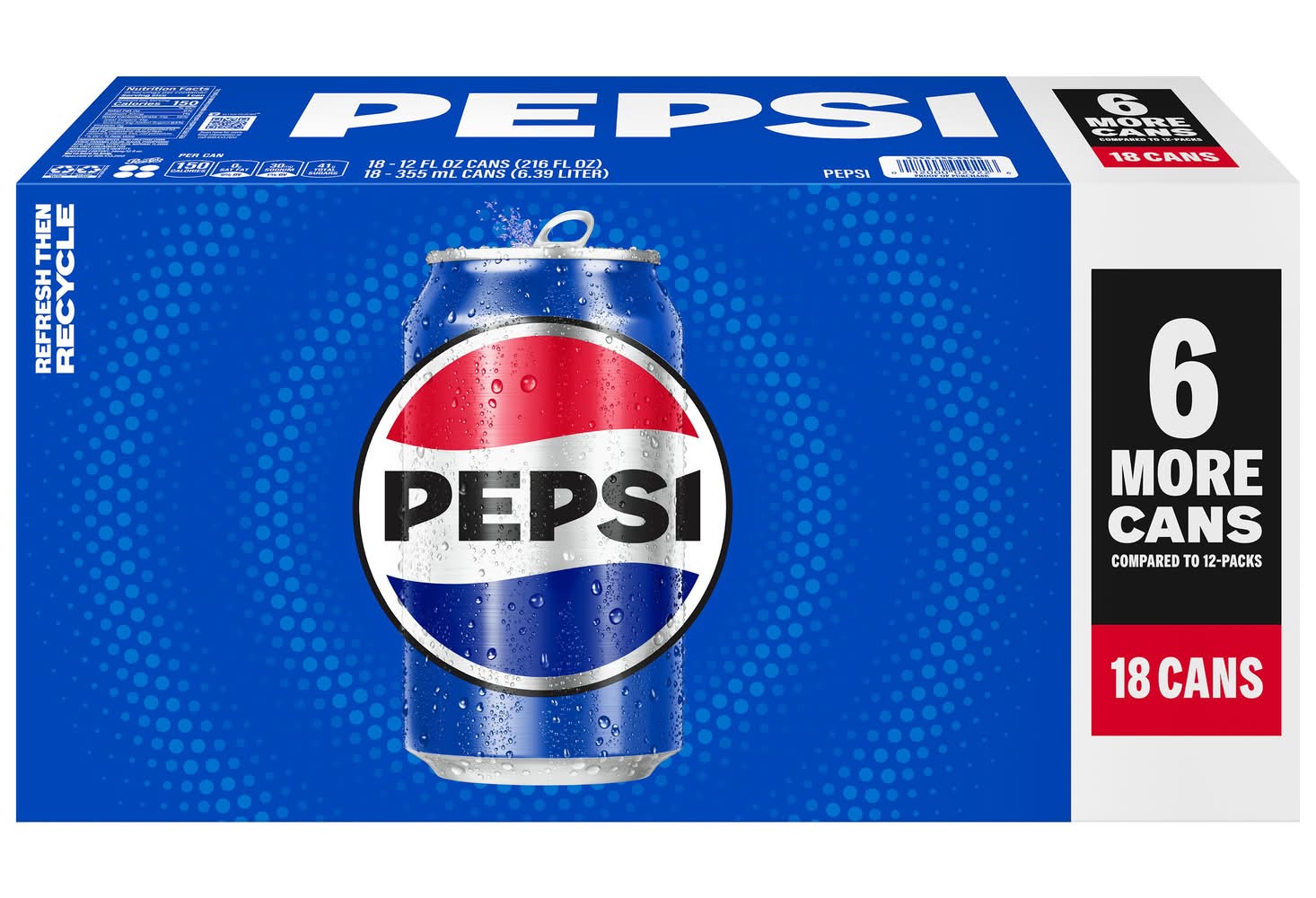 Pepsi Soda (18 x 12 fl oz)