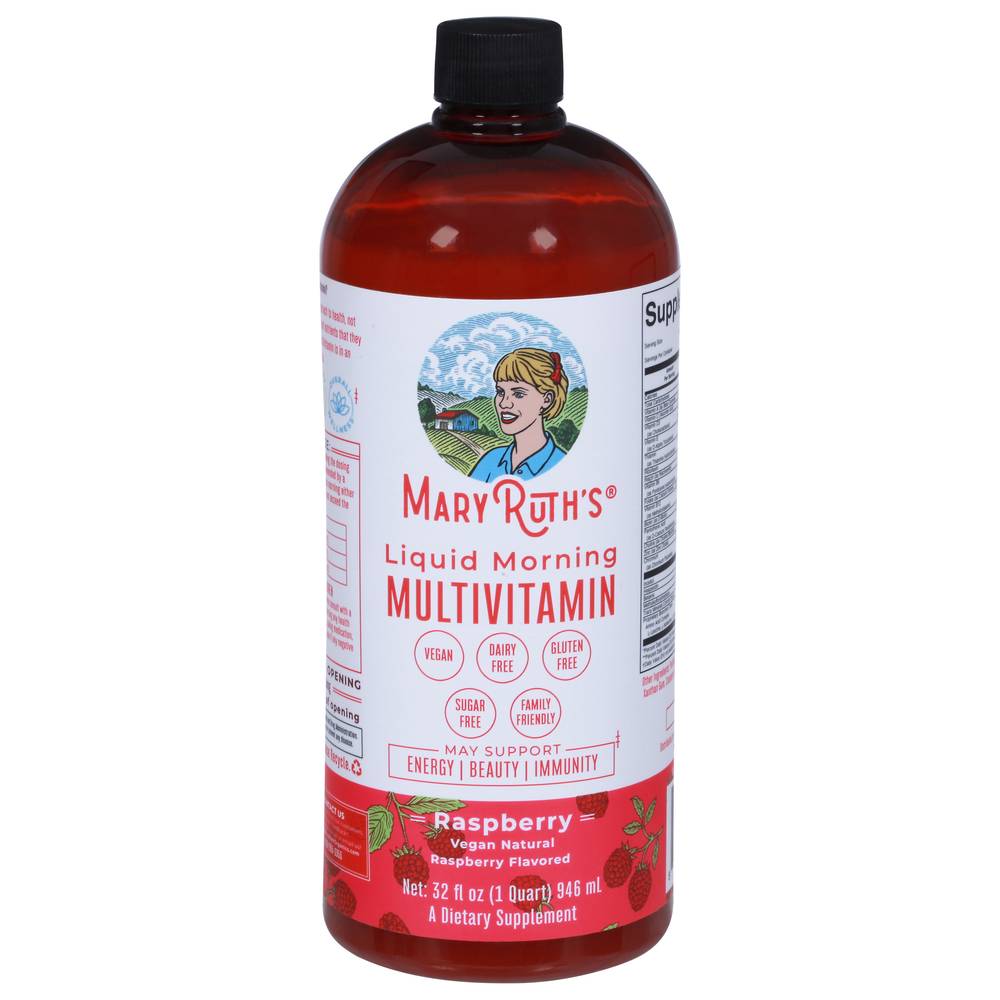 MaryRuth's Liquid Morning Multivitamin, Raspberry (32 fl oz)