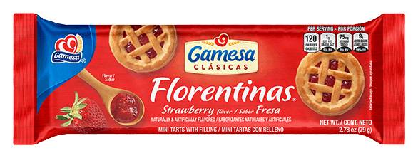 Gamesa Florentinas Mini Tart with Strawberry Filling 2.78oz