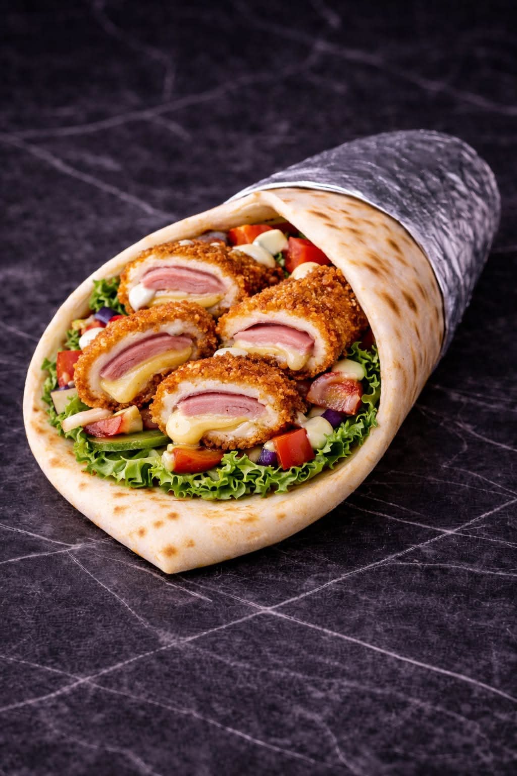 Sandwich cheese naan (cordon bleu)