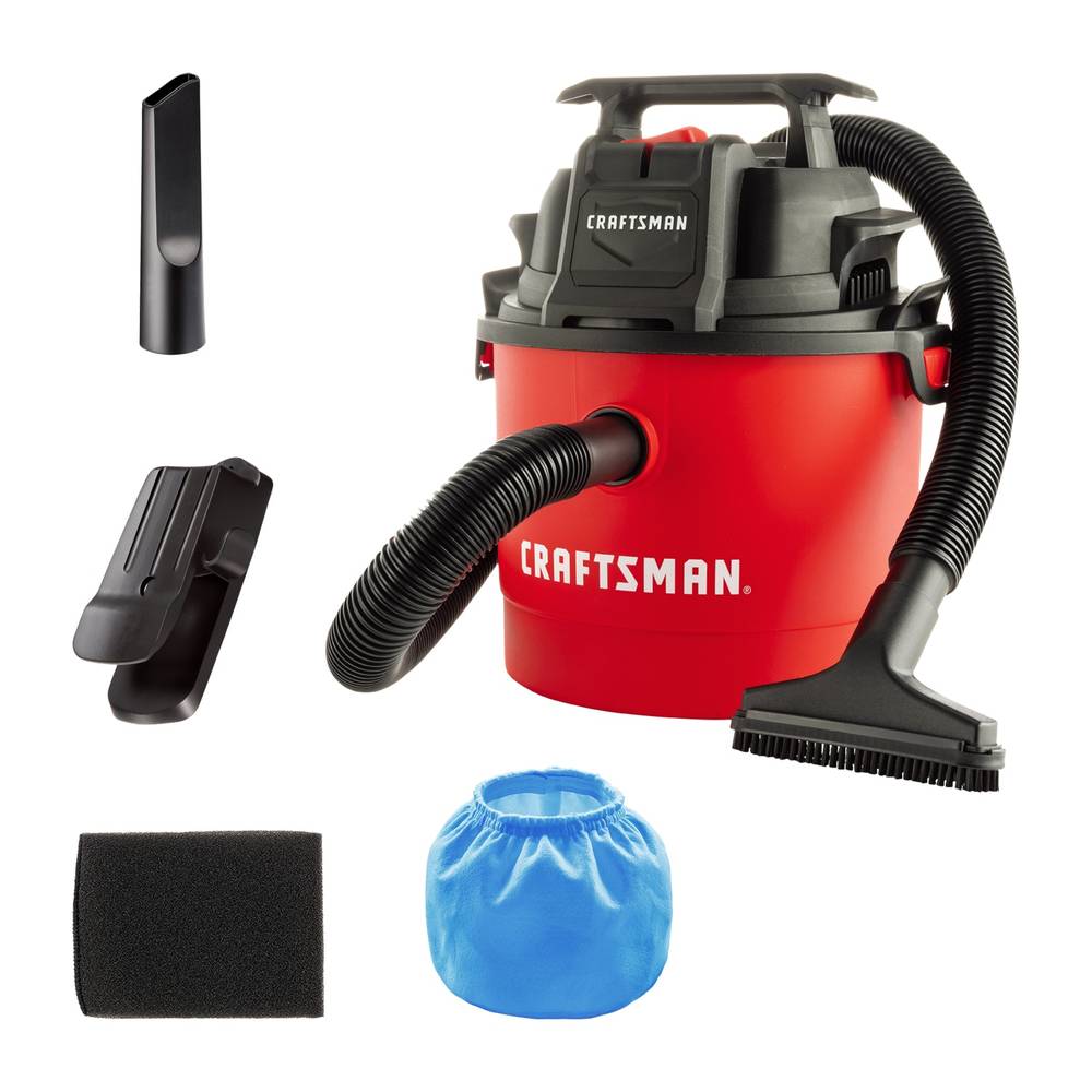 CRAFTSMAN 2.5-Gallons 2-HP Corded Wet/Dry Shop Vacuum with Accessories Included | CMXEVCVVOMCM205